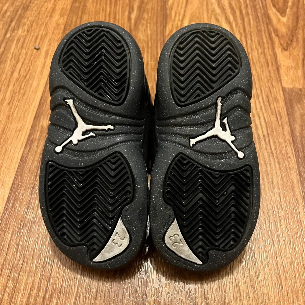 Air Jordan 12 Retro Utility Shoes Toddler‎ Grind Black Sneakers DM5206-006